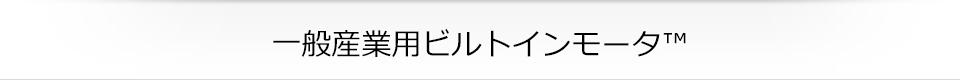 一般産業用ビルトインモータ